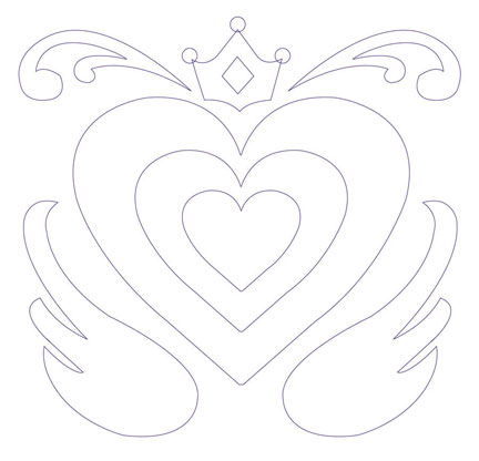 Darice Hot Fix Stencil - Heart