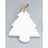 Darice Porcelain Ornament - Tree - 3.5 inches
