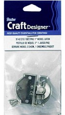 Darice Craft Designer Latch Nickel 1" 1 set