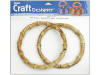 Darice Handbag Purse Handle Bamboo Round Shape 7" 2 pc