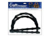 Darice Handbag Purse Handle Black Plastic Bamboo look 7" 2 pc