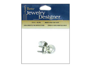 Darice Jewelry Designer Purse Magnetic Clasp Set Silver