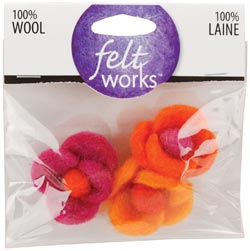 Dimensions Feltworks Wool 4-Petal Flowers