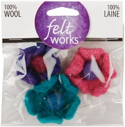 Dimensions Feltworks Wool Cup Flowers