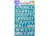 Dritz Iron-on Letters - Embroidered White Block 1"