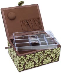 Dritz St. Jane Large Sewing Basket - 14"X10"X6-1/2