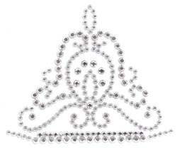 Tulip Glam-It-Up Iron-On Fashion Designs 1/Pkg - Silver Crown