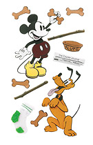 EK Disney 3D Sticker Vintage Mickey & Pluto