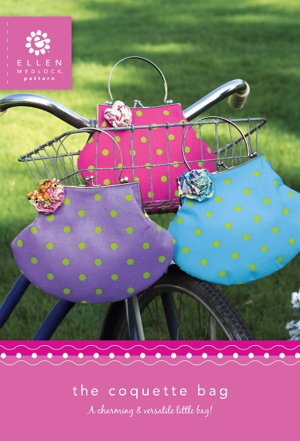 Ellen Medlock Handle & Pattern - Coquette Bag, Pattern & Frame Lavender