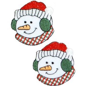 Expo Iron On Applique Snowman Head 2pc