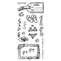 Fiskars Clear Stamps - 4" x 8" - Flip n' Flop