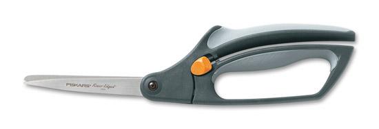 Fiskars Scissor 8" Bent Razor Edged, Softouch Spring Action