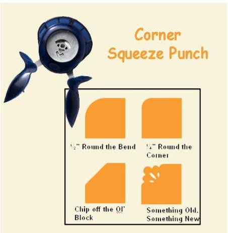 Fiskars Corner Squeeze Punches - Chip off the ol' Block