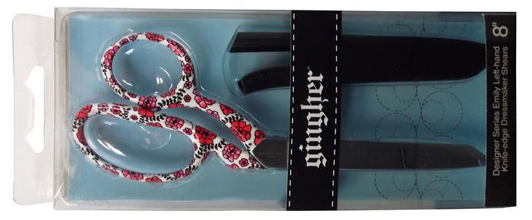 Gingher Limited Edition - Emily 8" Knife Edge Dressmaker Shears - Left Hand