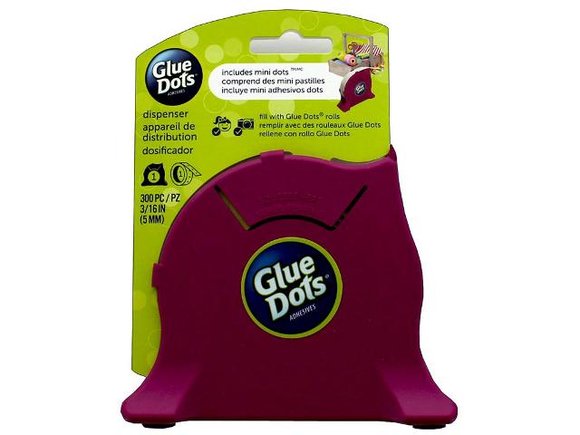 Glue Dots Desktop Dispenser With Mini Dots 300pc