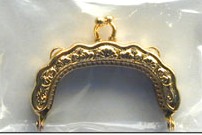 Purse Frame/Clasp - 2" Gold