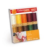 GutermannCotton 50 10 spools 10 Colors 100m Fall