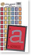 HOTP Cardstock Stickers - School Notebook ABC's