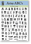 HOTP Acrylic Stamps - Artsy ABC's