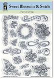HOTP Acrylic Stamps - Sweet Blossoms & Swirls Acrylic Stamps
