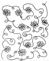 Full Line Stencils - Daisy Chain Background