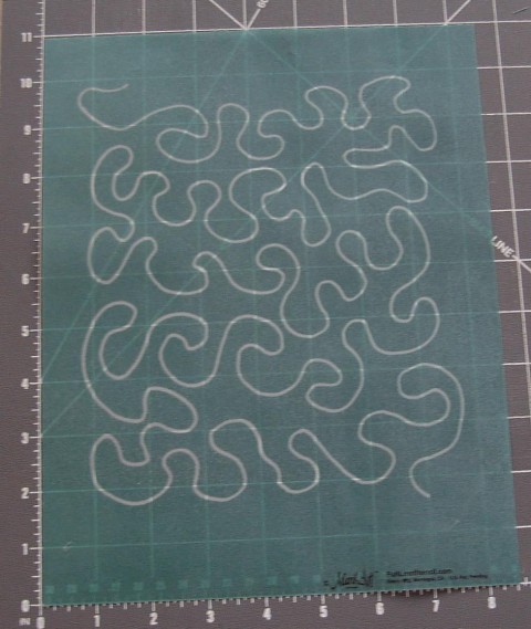 Full Line Stencils - Stipple Meander