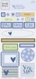 Heidi Grace Designs - Embossed Shapes Cardstock Stickers - Vinyard