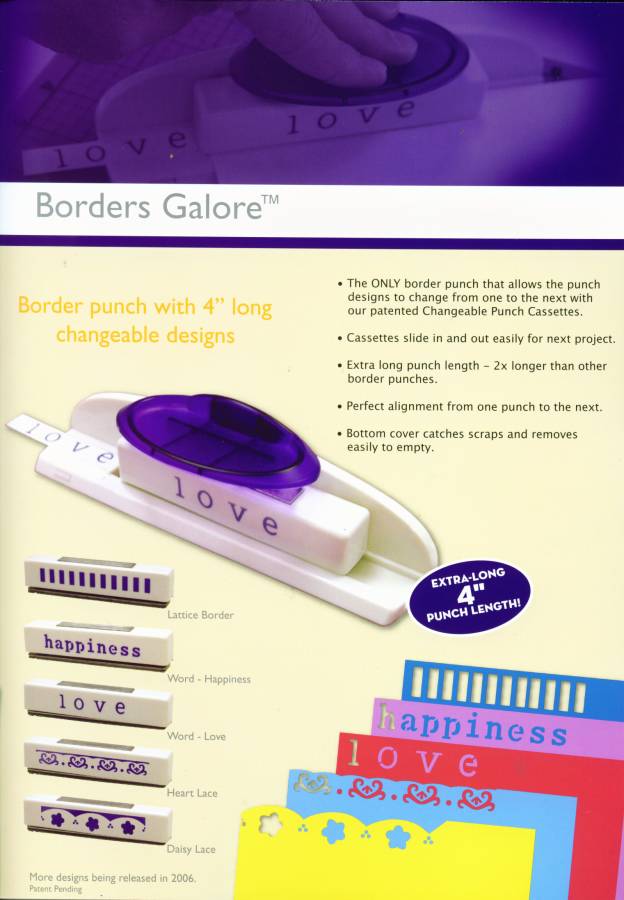CraftPro Borders Galore Punch Set - 4" at a time!