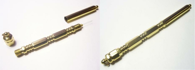Heritage Crafts Brass Combination Needle Threader and Case