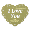 Heritage Handcrafts Brass Stencils - I Love You Scalloped Heart
