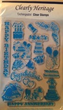 Heritage Handcrafts Clear Stamps - Celebrations