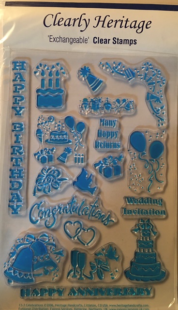 Heritage Handcrafts Clear Stamps - Celebrations