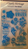 Heritage Handcrafts Clear Stamps - Flowers