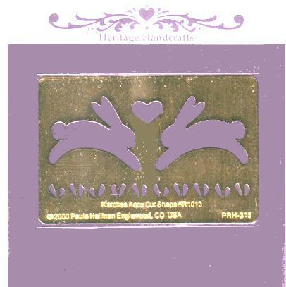 Heritage Handcrafts Brass Stencils - Bunny Love