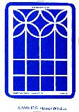 Heritage Handcrafts Brass Stencils - Flower Window