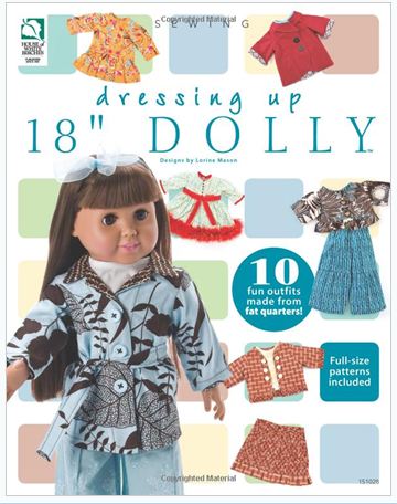 House of White Birches - Dressing Up 18" Dolly Book Doll Clothes from Fat Quarters