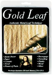 Houston Art Gold Leafing Sheets - Gold - 25/Pkg