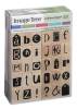 Image Tree Rubber Stamp Alphabet Set - Collage