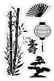 Inkadinkado Cling Stamp Set - Asian