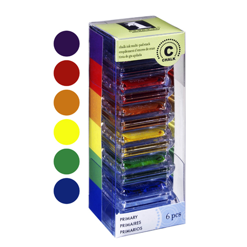 Inkadinkado Chalk Ink Stackable Multi-Pad - Primary