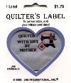 JHB Quilter's Label Quilted with Love by Mother