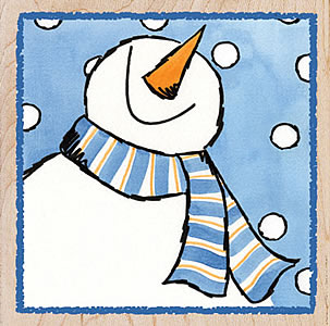 Janlynn Rubber Stamp - Jolly Snowman
