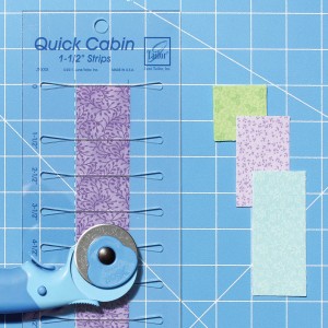 June Tailor Template - Quick Cabin - 1 1/2" Ruler