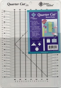 June Tailor Template - Quarter Cut 1/4" Cut Ruler with 45 Degree Angle