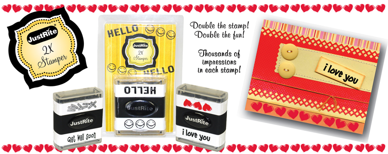 Just-Rite Stampers - 2X Stampers - Get Well Soon