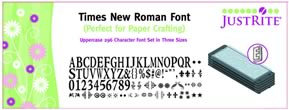 Just-Rite Stampers - Do It Yourself Font Set - Times New Roman Uppercase