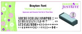 Just-Rite Stampers - Do It Yourself Font Set - Brayton Uppercase