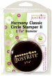 Just-Rite Stampers  - Harmony Classic Wood Circle Stamper II - 2 5/16" Round