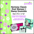 Just Rite Stampers - Do it Yourself - Harmony Classic Oval I Stamp Ensemble