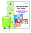 Just-Rite Stampers - Chique Stamper Kit - Oval 1 3/8x 2 1/8" Monogram & More